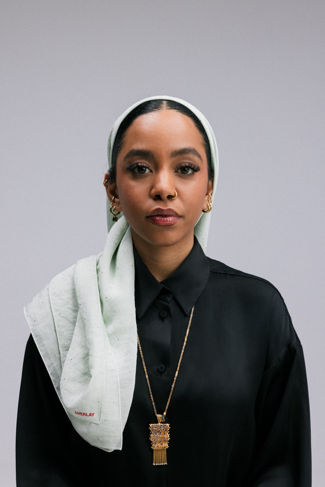 Woven Crystal Headscarf