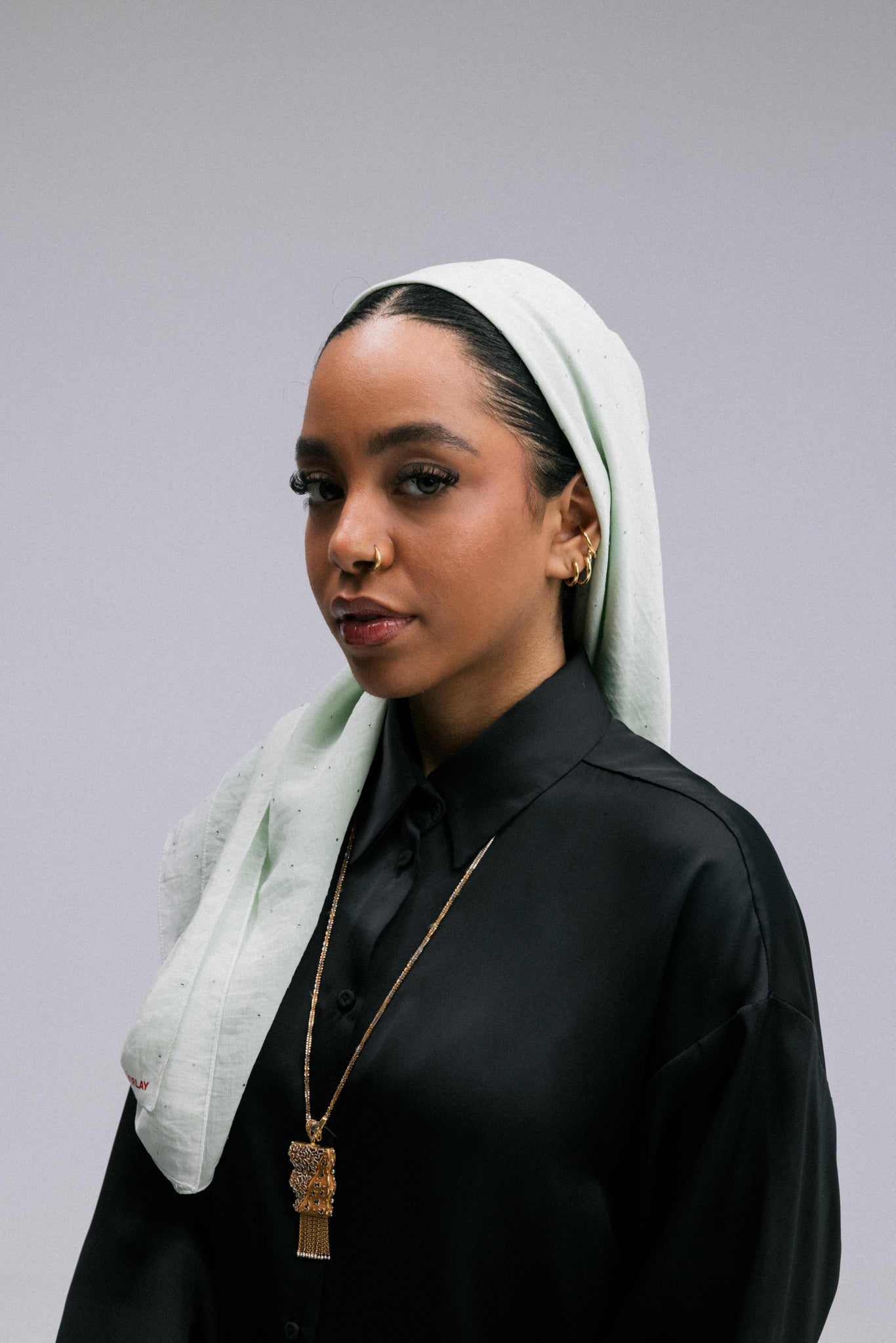Woven Crystal Headscarf
