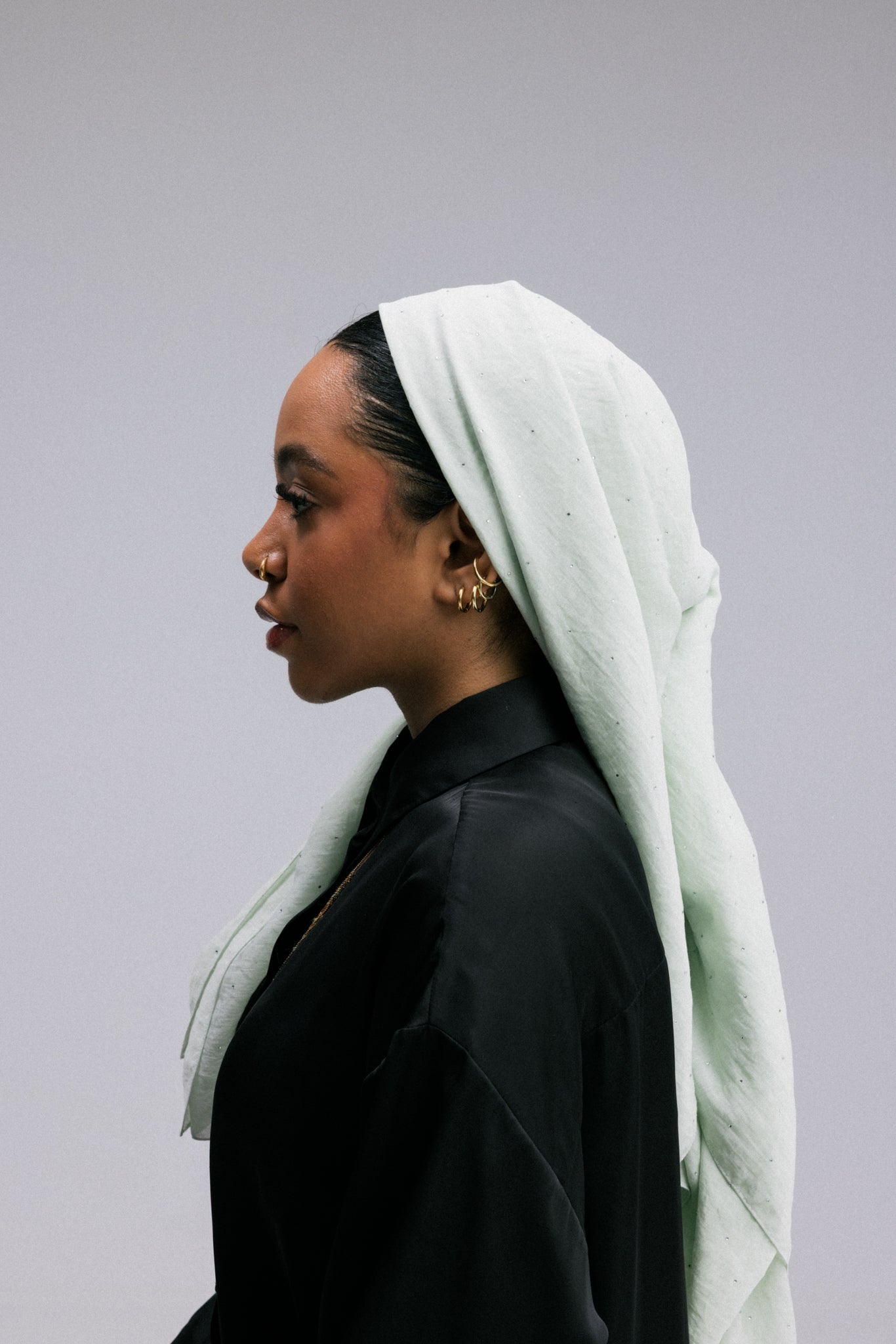 Woven Crystal Headscarf