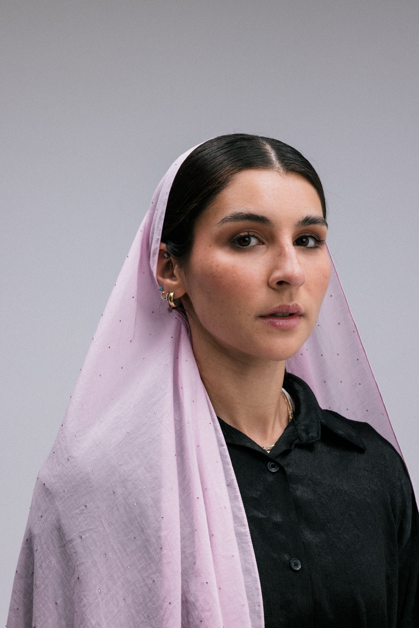 Woven Crystal Headscarf