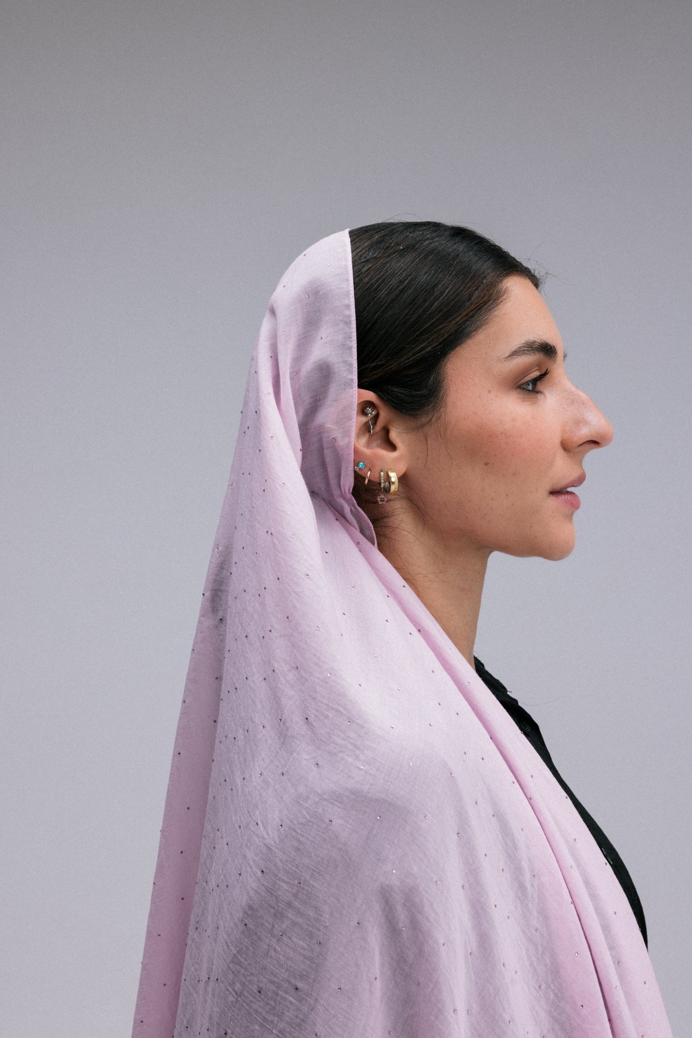 Woven Crystal Headscarf
