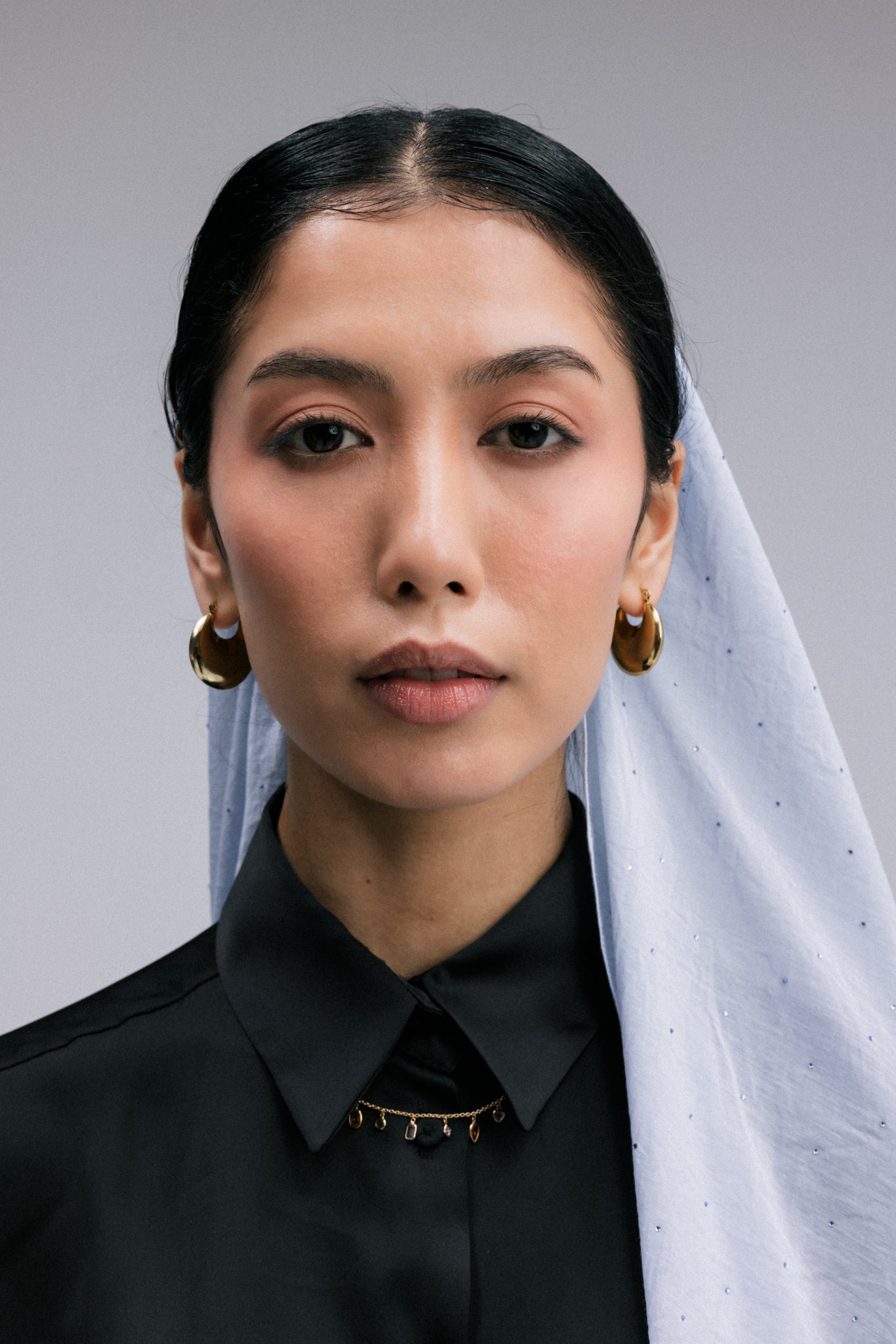 Woven Crystal Headscarf