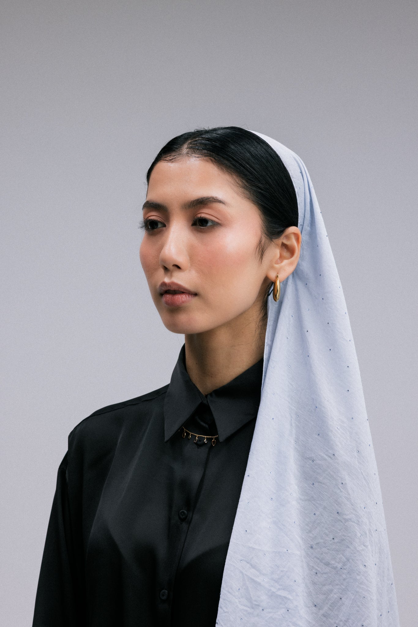 Woven Crystal Headscarf