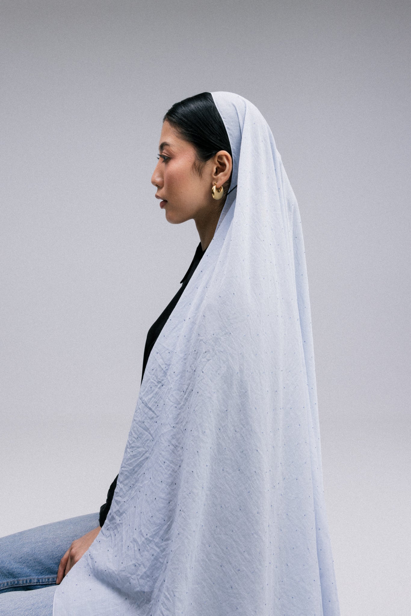 Woven Crystal Headscarf
